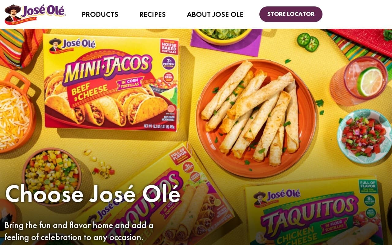 Jose Ole website screenshot