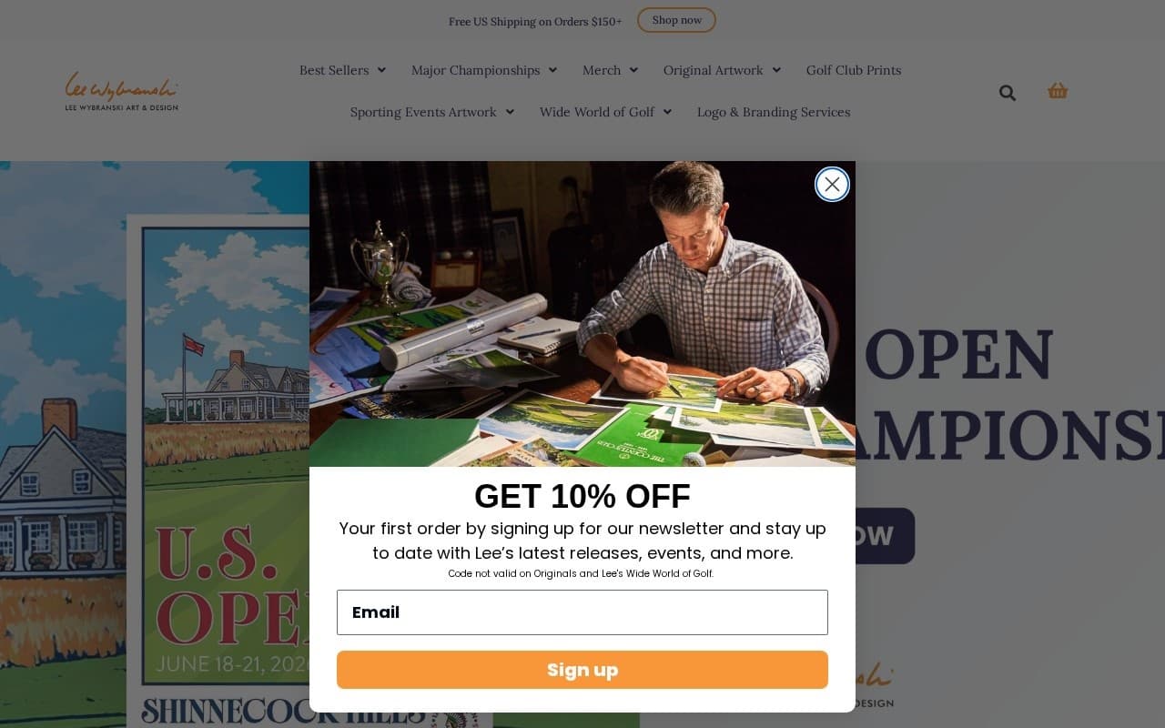 Lee Wybranski website screenshot