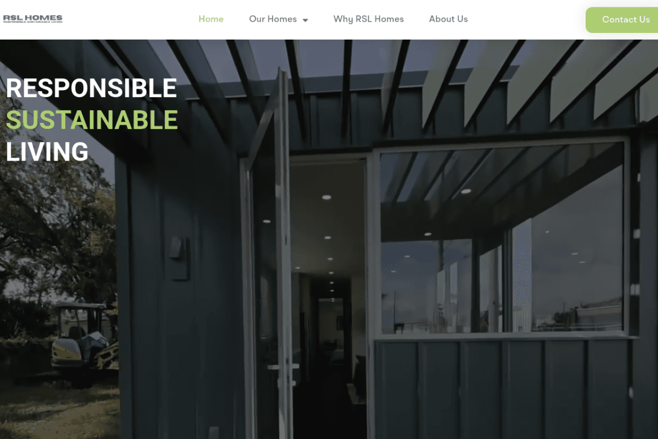 R S L Homes website screenshot